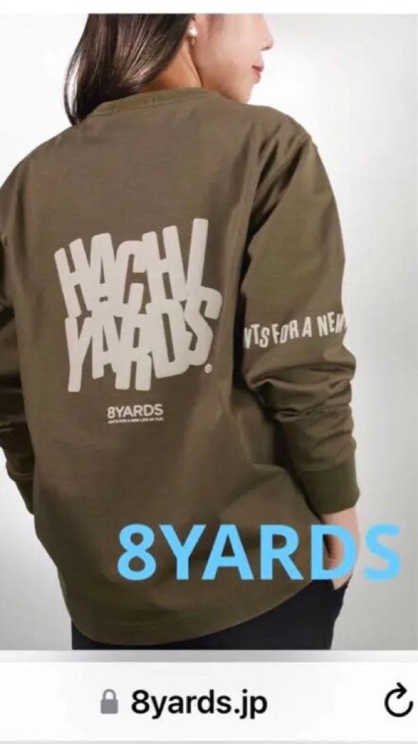 《完売品》8YARDS レディース ロングスリーブ セーター Sオリーブ