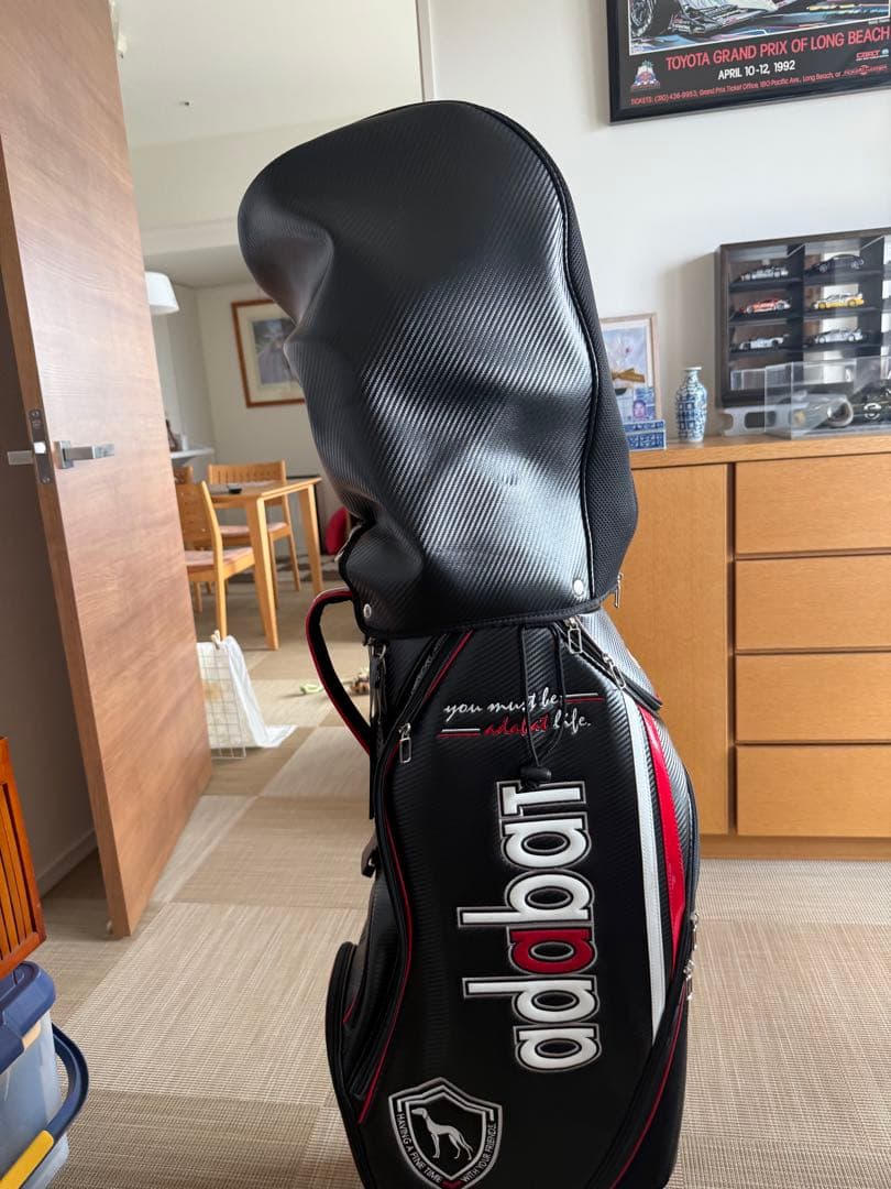 adabat ゴルフバッグ・キャディバッグ 黒/赤