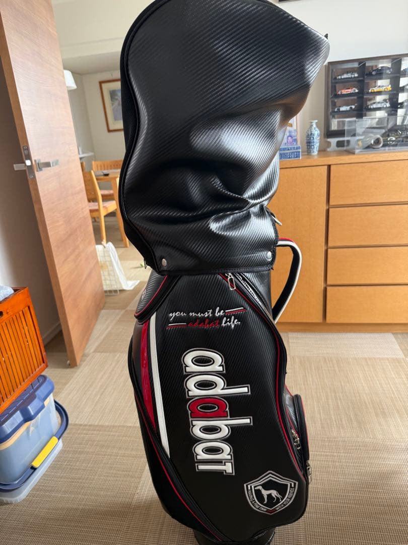 adabat ゴルフバッグ・キャディバッグ 黒/赤
