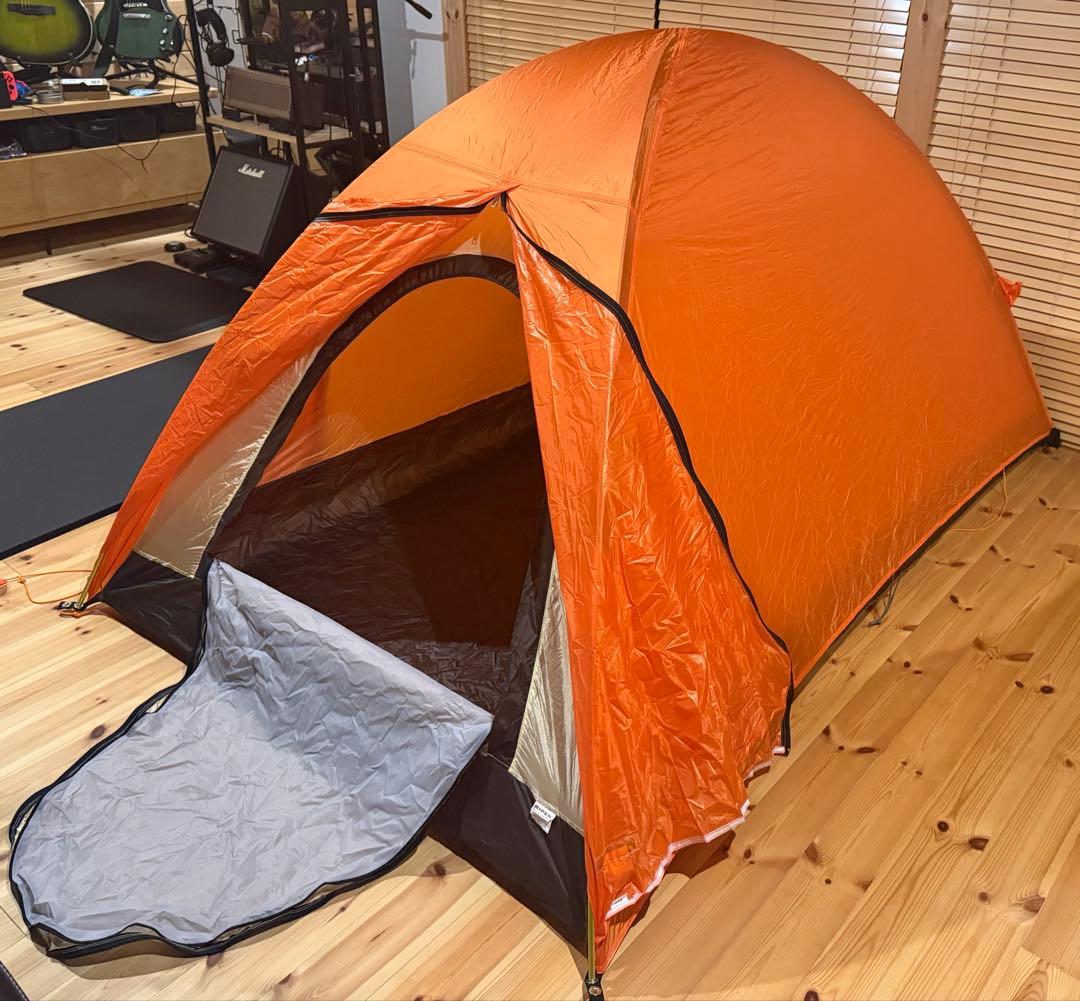 美品 アライテント エアライズ2 オレンジ (おまけグラウンドシート)