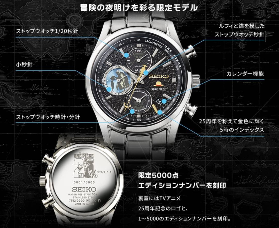 セイコー ONE PIECE TVアニメ25周年記念モデル