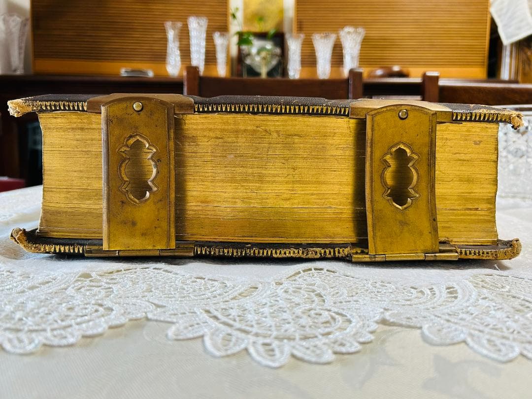 希少 豪華絢爛 旧約・新約聖書 ヴィクトリア朝時代 アンティーク