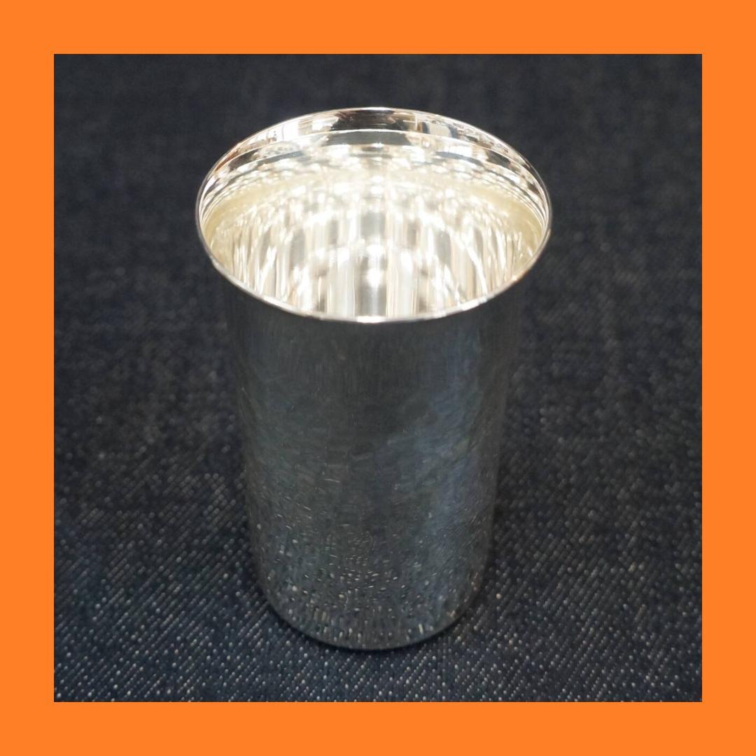 人間国宝 奥山峰石 純銀 ショットカップ 銀製 グラス silver 杯