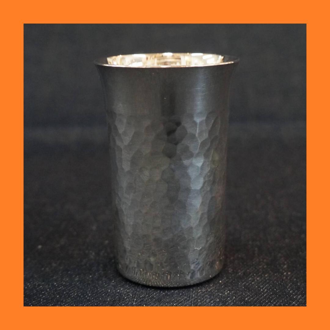 人間国宝 奥山峰石 純銀 ショットカップ 銀製 グラス silver 杯