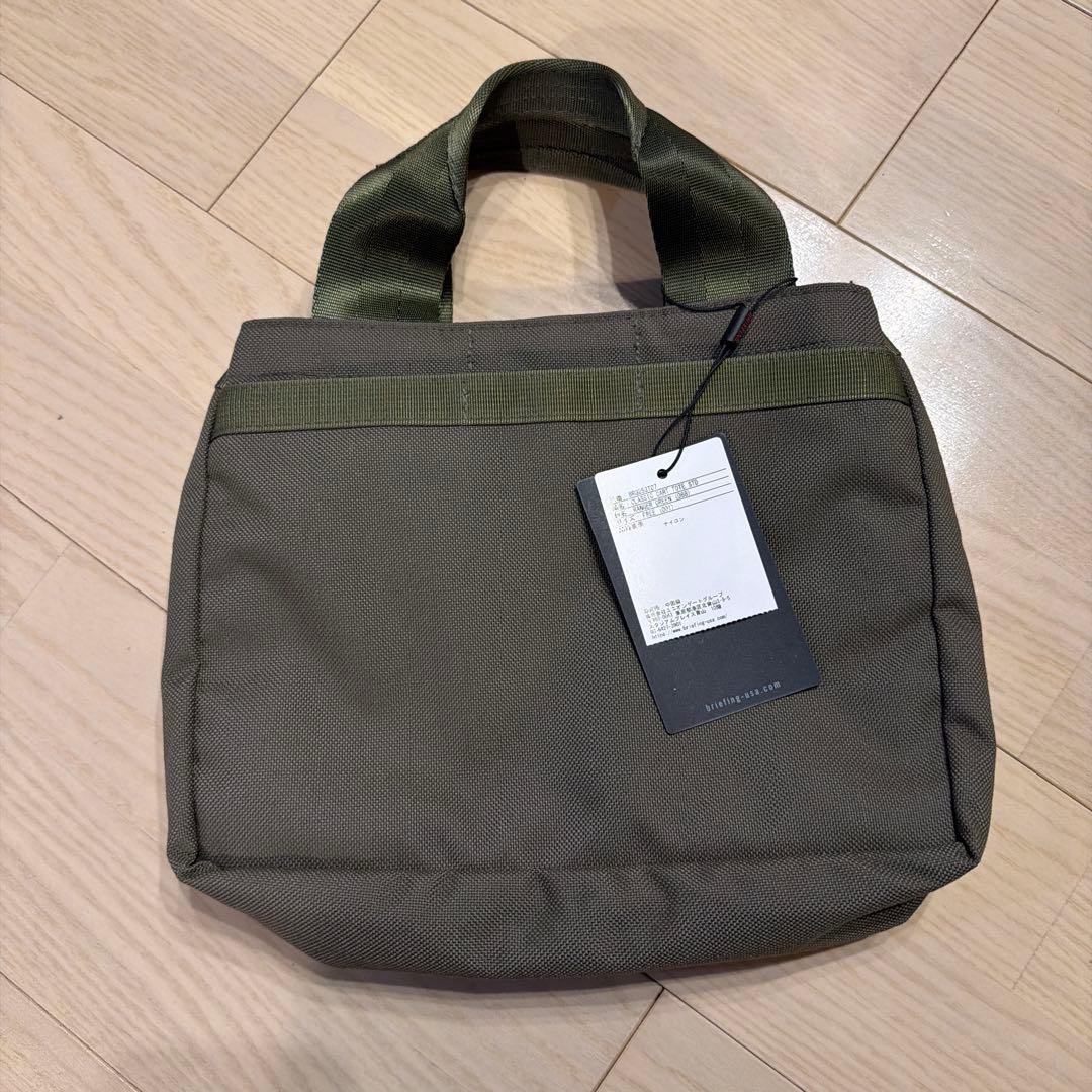 BRIEFING ミニトートバッグ オリーブグリーン　カートバッグ　カーキ