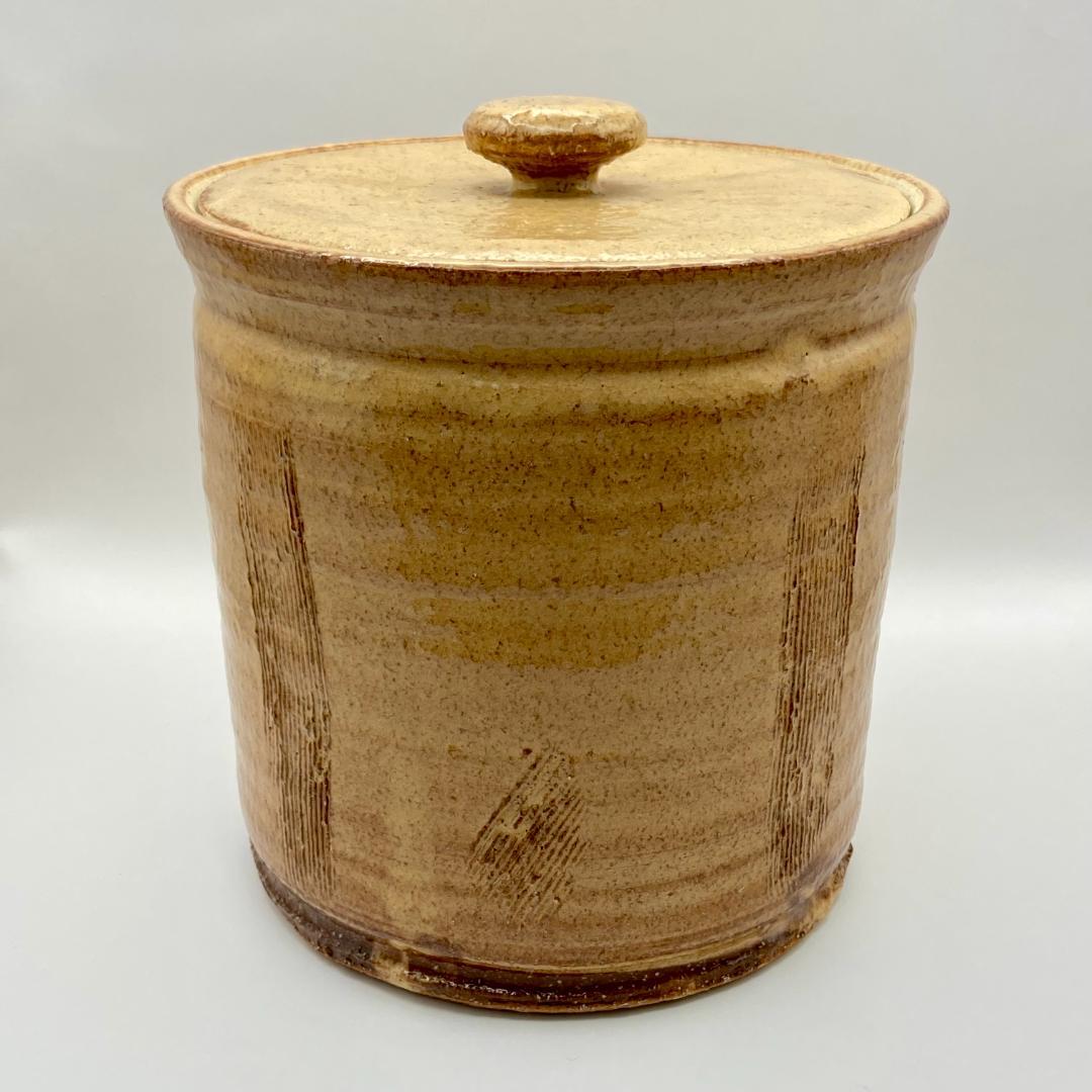 一重口水指 萩焼　大野孝晴 瑞峰窯　共箱　茶道具　茶器　共蓋付　伝統工芸品