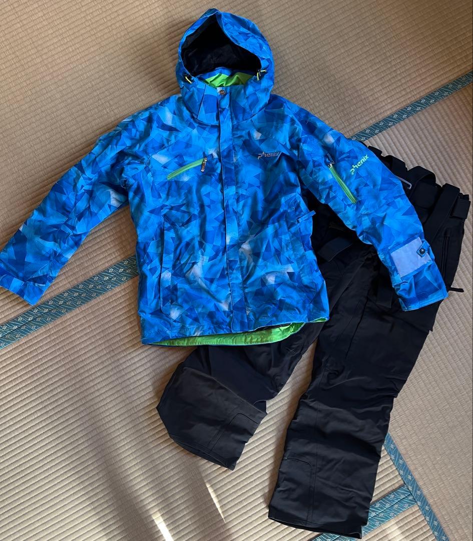 【美品】 フェニックス スキーウェア サイズMフード 上下セット