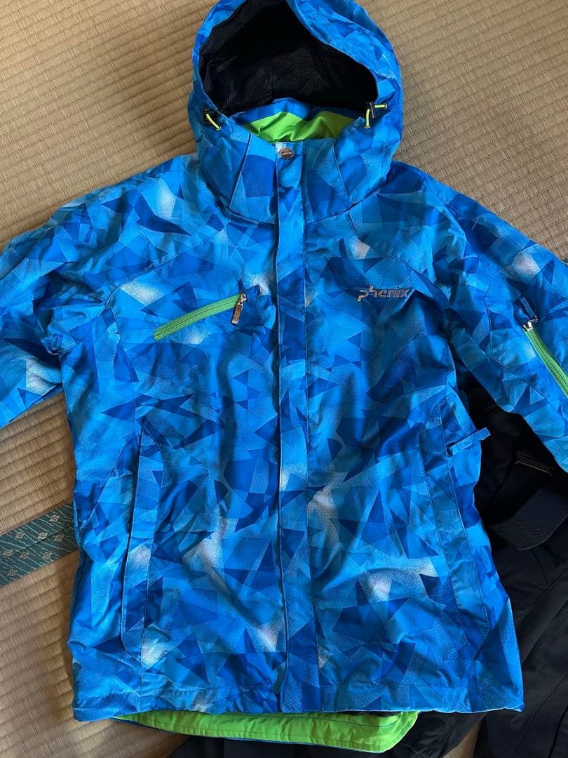 【美品】 フェニックス スキーウェア サイズMフード 上下セット