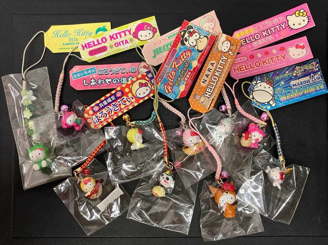 【レア！】ご当地キティ　ハローキティ ストラップ 根付　おまとめ　10個