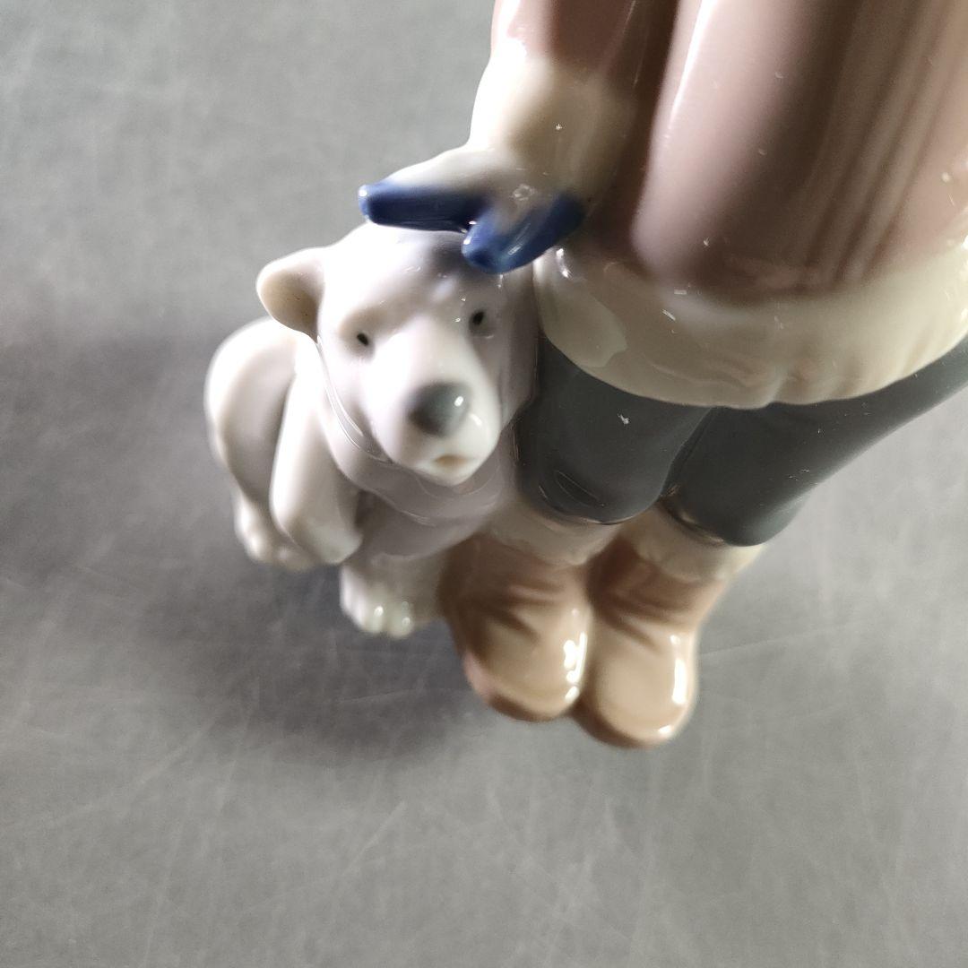 A883-9/LLADRO/リヤドロ/小熊とエスキモーの少年/フィギュリン/
