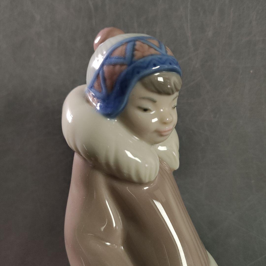 A883-9/LLADRO/リヤドロ/小熊とエスキモーの少年/フィギュリン/