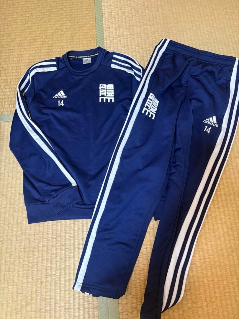 値下！日体大サッカー部スウェットセットM アディダスadidas日本体育大学