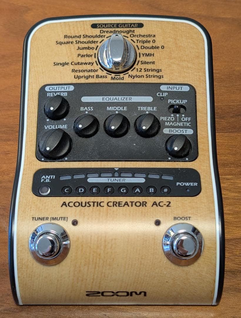 ZOOM AC-2 アコースティックギター用プリアンプ