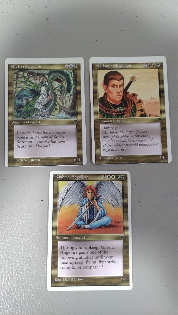 MTG エラーカード2枚含む 多色のレジェンド１０枚