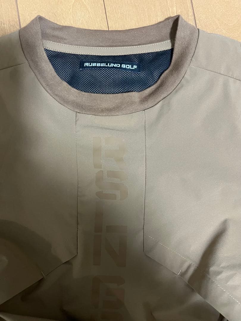 Russeluno 2wayゴルフウェア ブラウン 長袖ナイロンジャケット