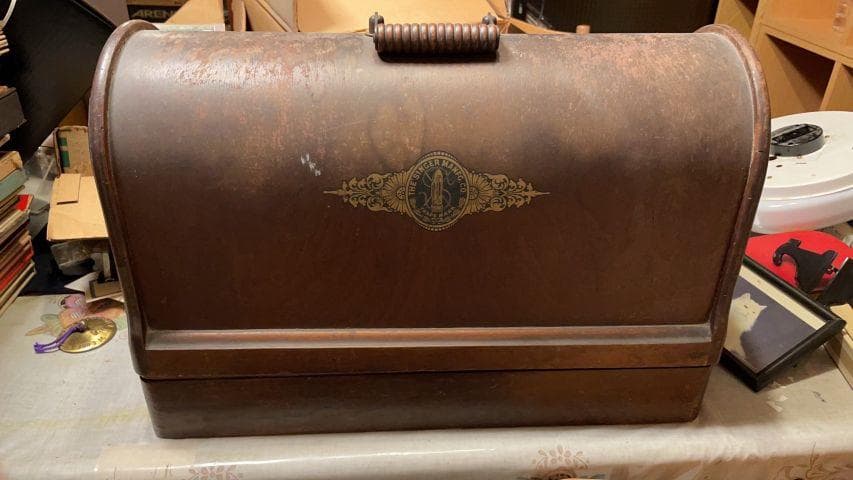 シンガーミシン　アンティーク　シャビー