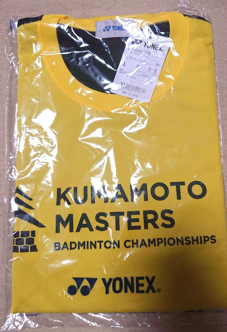 YONEX クマモトマスターズオープン2024 Tシャツメーカー：ヨネックス