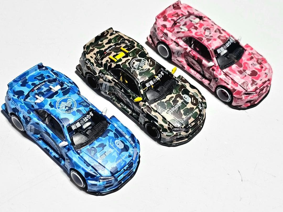 MINIGT KAIDO★HOUSE R34 スカイライン BAPE 3セット