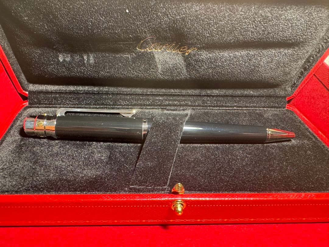 【新品未使用】Cartierボールペン サントス ドゥ カルティエ 専用ケース付
