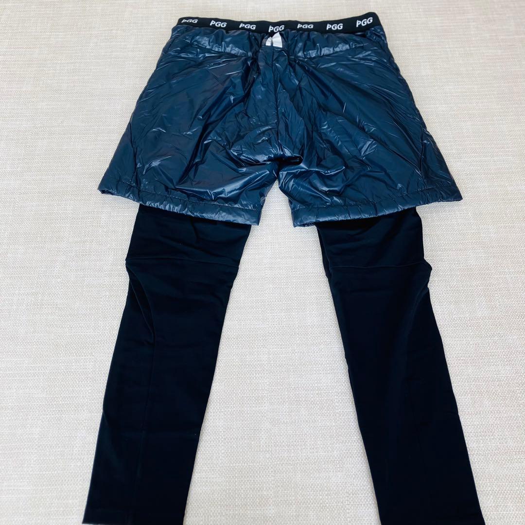 【美品】PGG ハイブリッドパンツ GOLF ゴルフ ネイビー 5 L