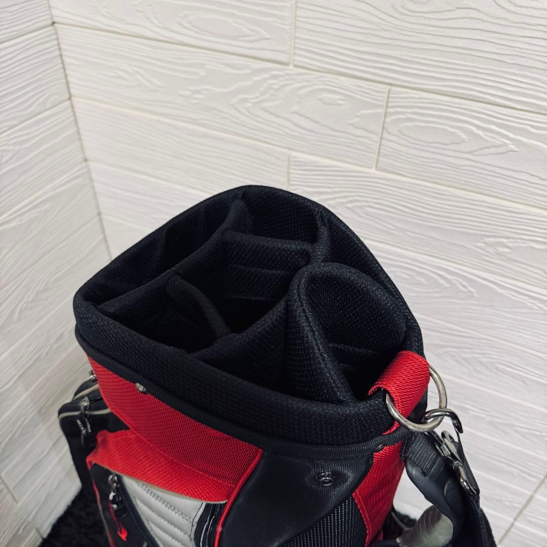 Puma プーマ　ゴルフキャディバッグ 黒/赤