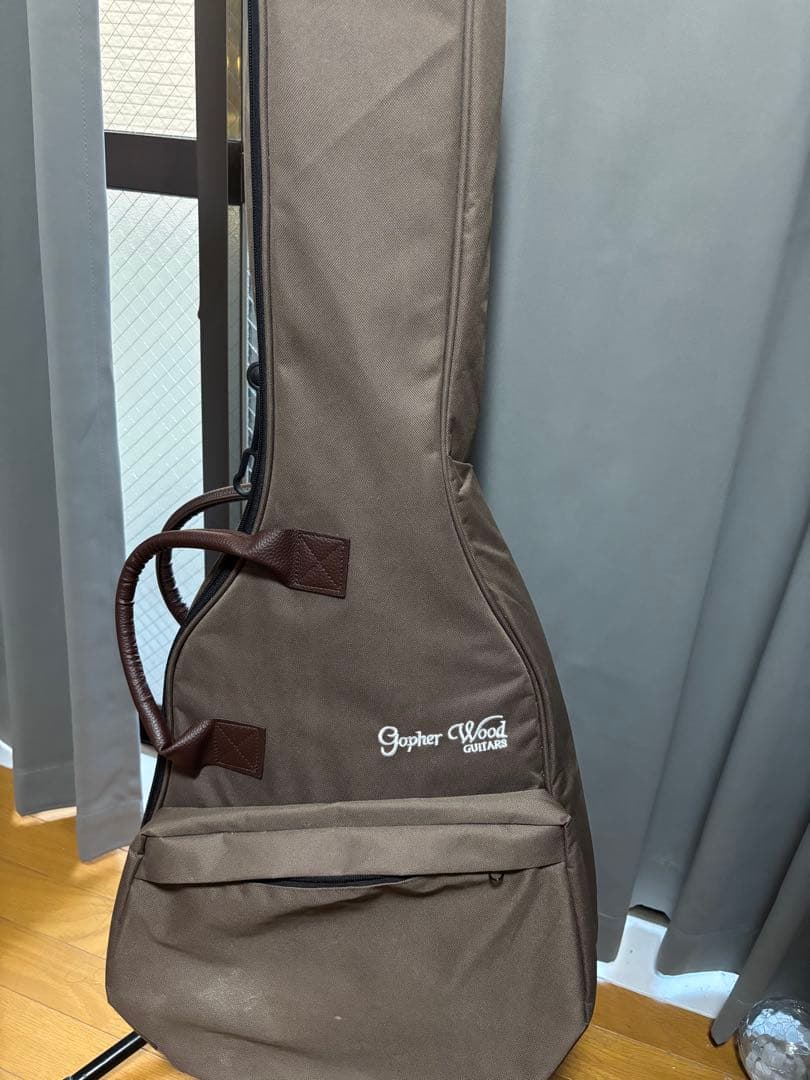 Gopher Wood アコースティックギター ギターケース　新品弦二つ付き