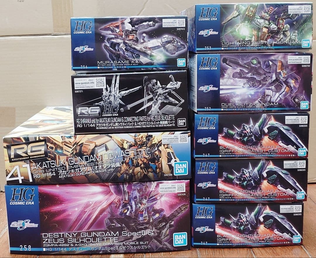 SEED FREEDOM セット　デスティニー＋ゼウスシルエット、RGアカツキ有