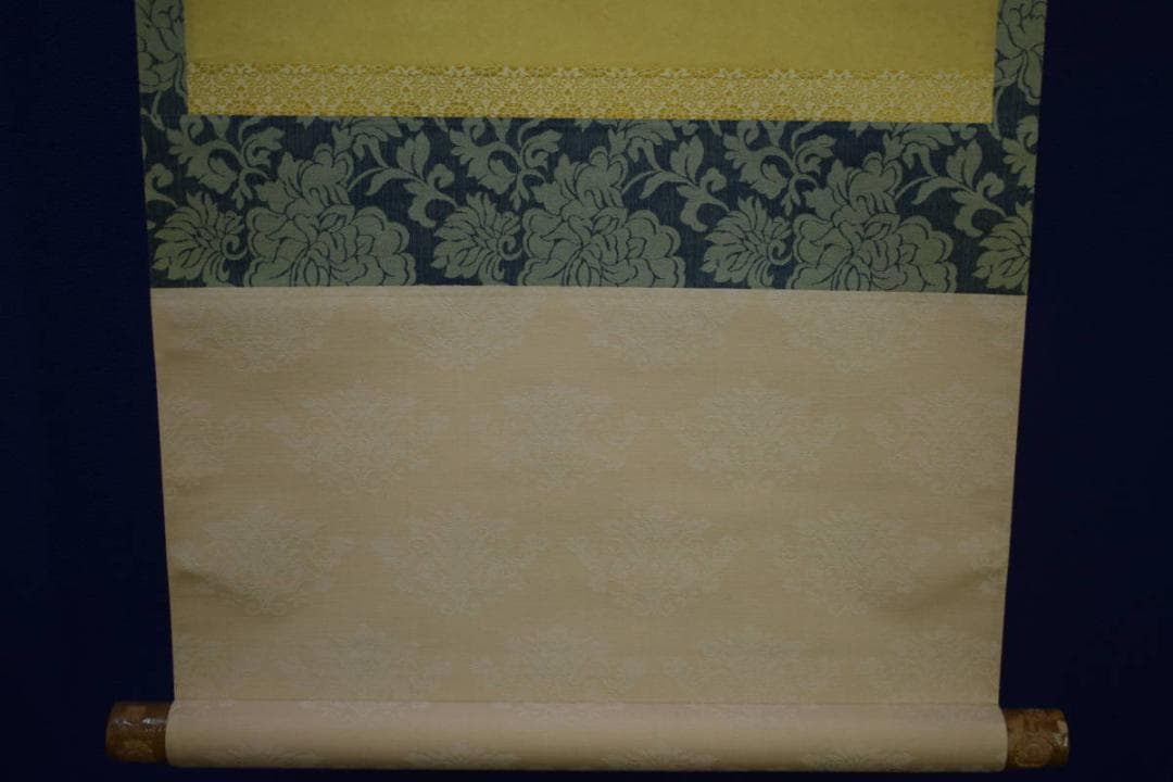 真作/南風散人/花画賛/花鳥/布袋屋掛軸HJ-904