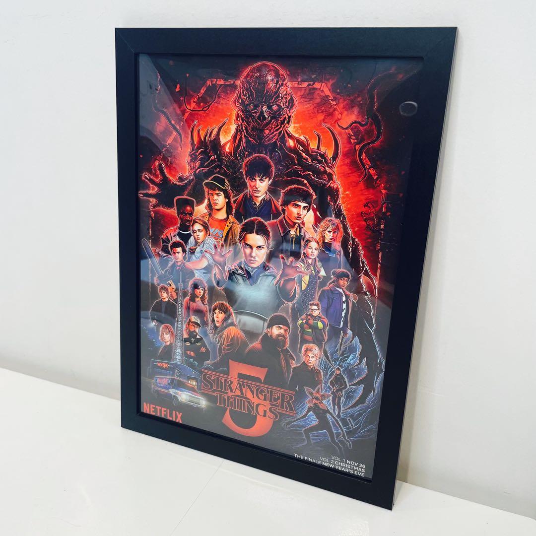 【専用出品】額付きポスター ストレンジャーシングス5枚セット(新品)