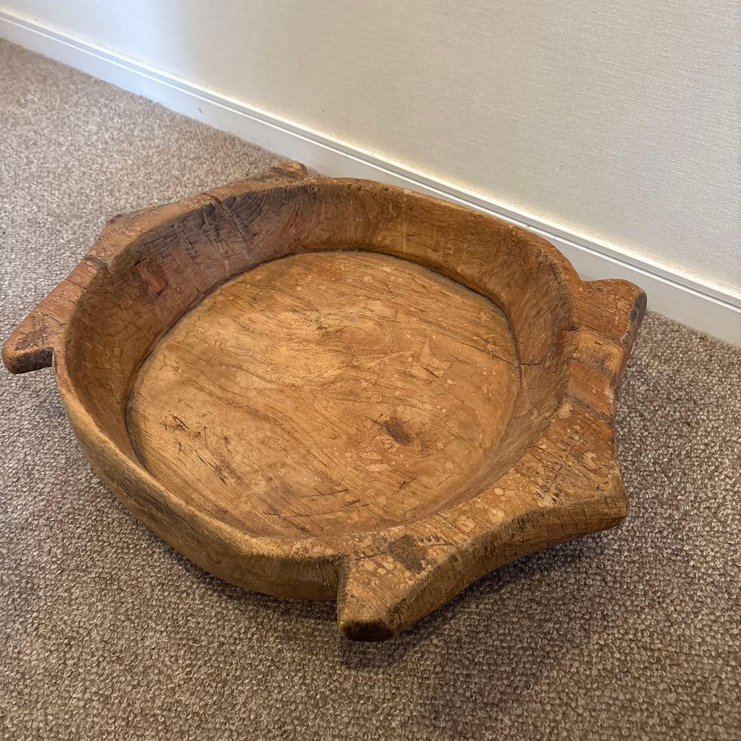 ヴィンテージ＆アンティークウッドボウル 大きな木の器
