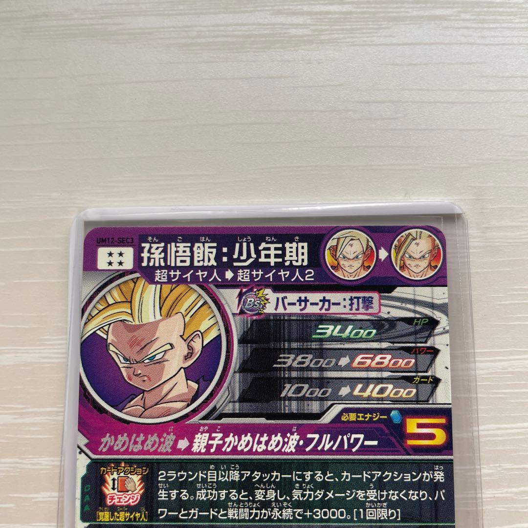 ドラゴンボールヒーローズ　um12-sec3 孫悟飯:少年期