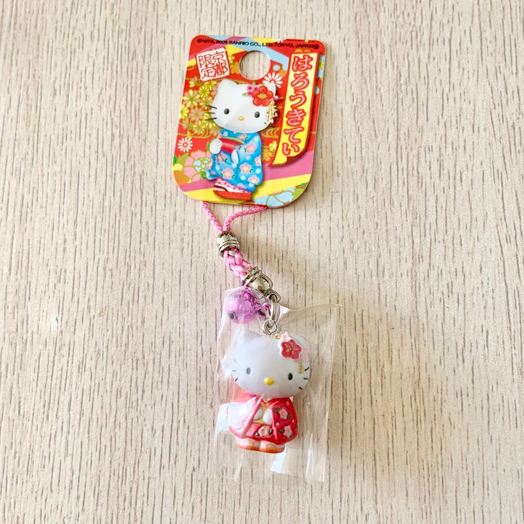 大阪　京都　ご当地キティ　ハローキティ　根付け　ストラップ　曽根崎　清水寺　舞妓