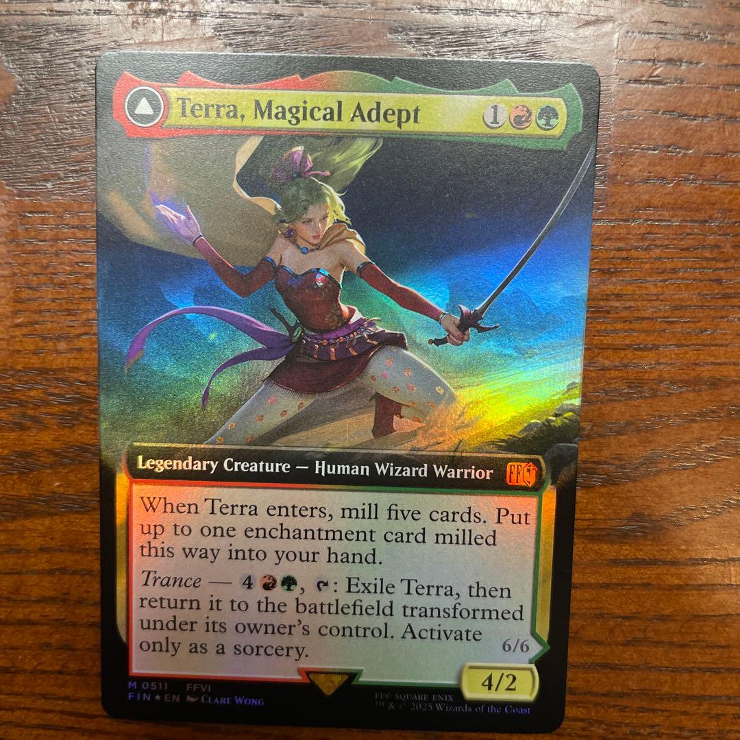 MTG 魔導戦士、ティナ　英語 拡張アート/FOIL