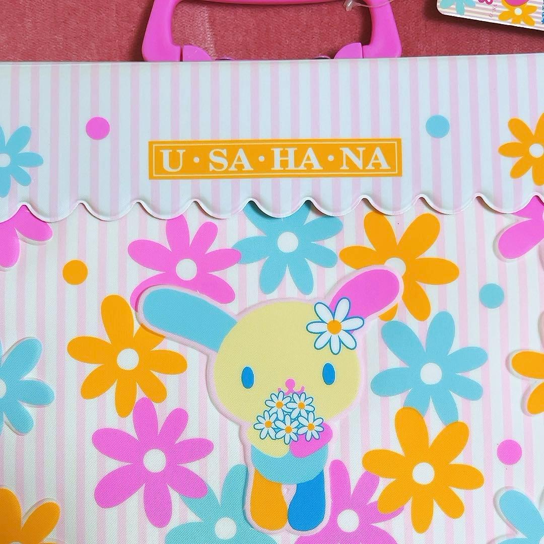希少レア　ウサハナ　カラーペンセット　バッグ　2004年製　サンリオ　平成レトロ