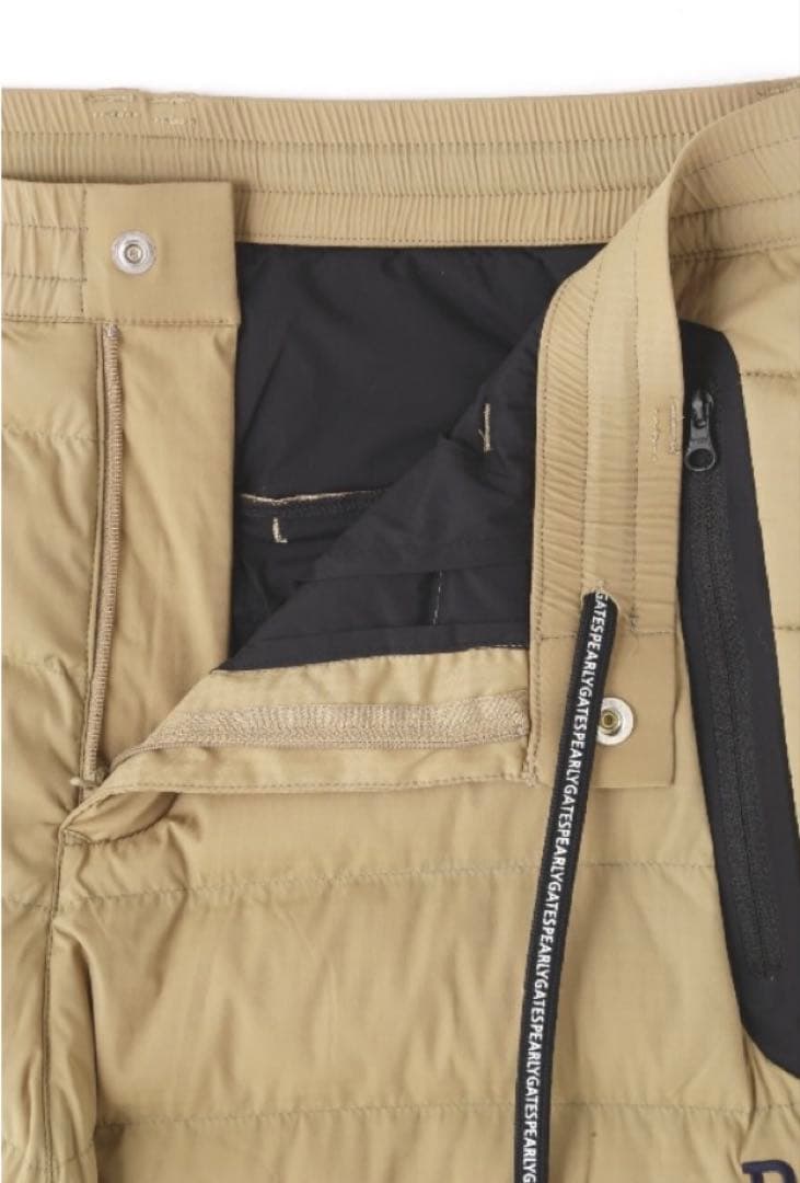 新品 パーリーゲイツ ナイロンタスラン 中綿キルティングパンツ(5)サイズL