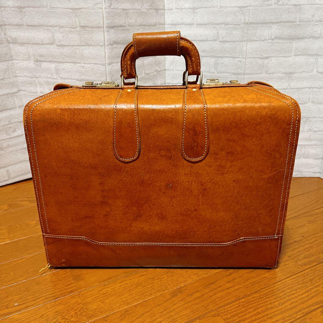 【革製】ヴィンテージ レザートランク 角型ドクターバッグ 大容量 アンティーク