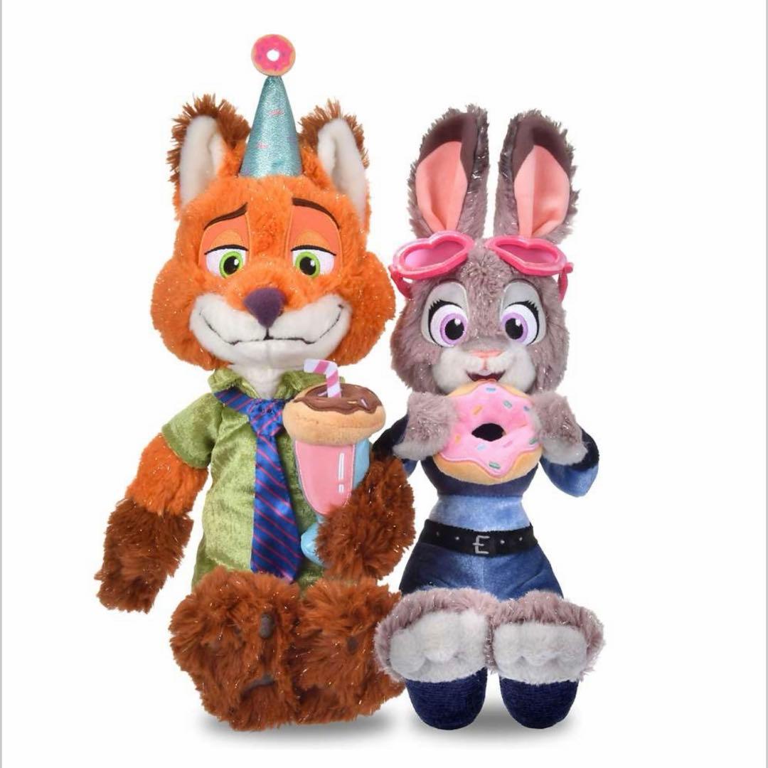 ディズニーストア　ズートピア　ぬいぐるみ　ペア