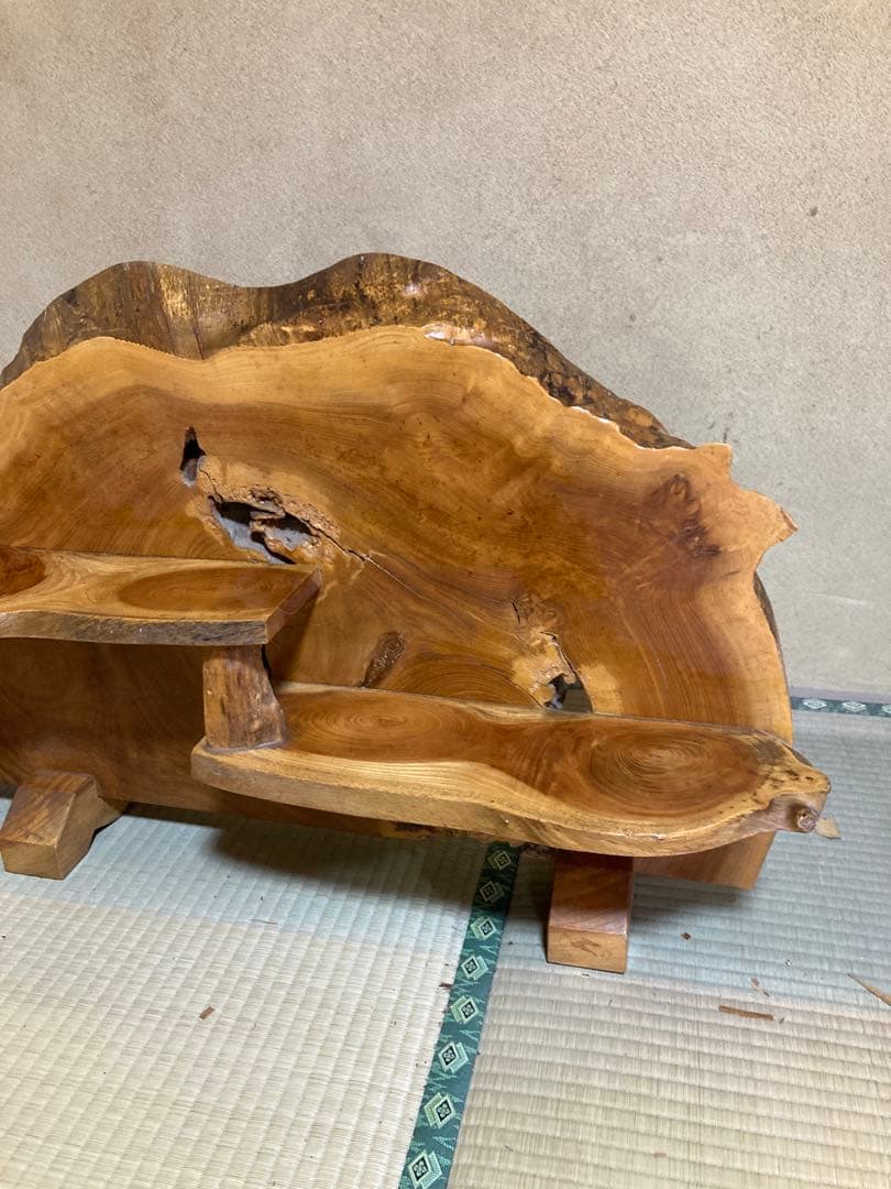 天然木　置物　棚