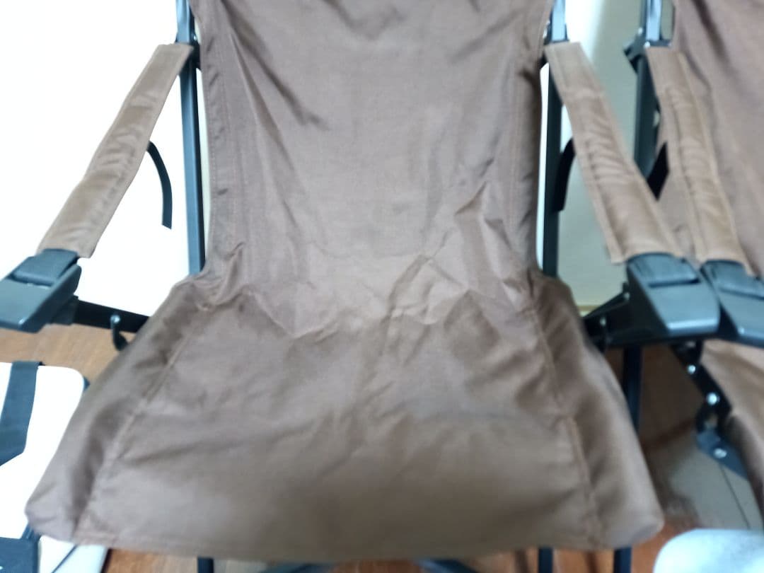 【廃盤品】ユニフレーム　UFチェア100 ブラウン×2脚セット【送料込み】