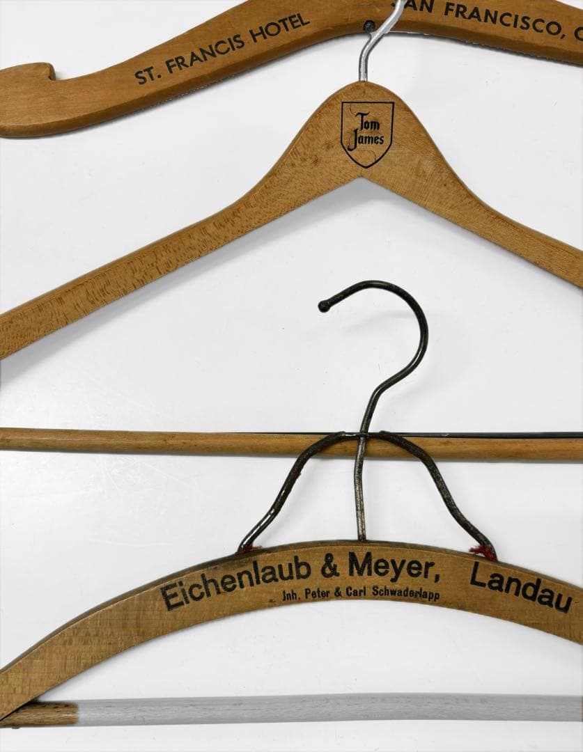 アンティーク　ビンテージ　vintage 木製　ハンガーセット　アメリカ