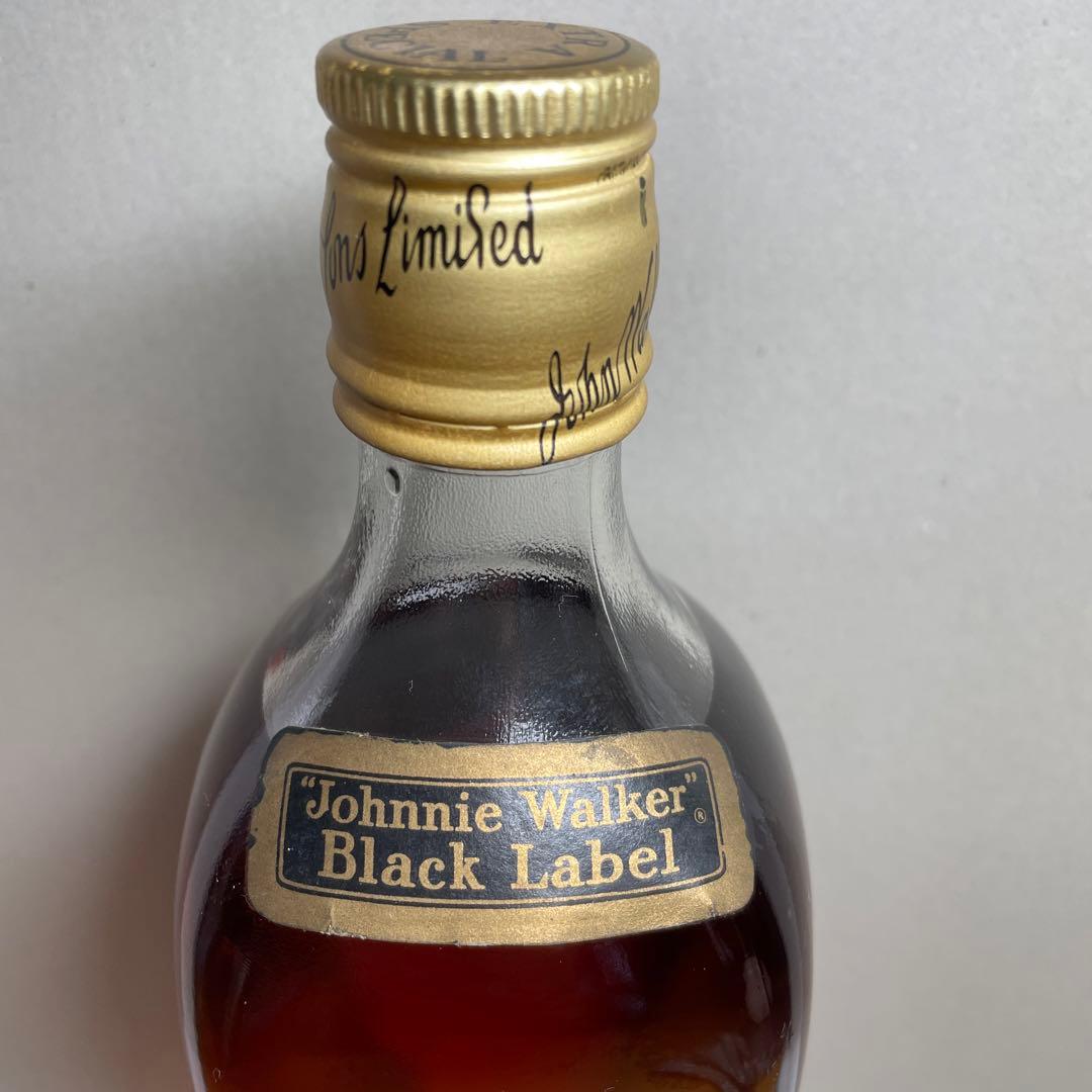 稀少ビンテージウイスキー❗️ジョニーウォーカー　黒ラベルウイスキー特級70年代古酒