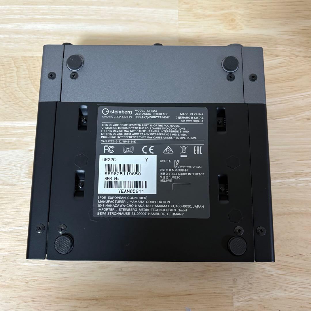 steinberg UR22C USBオーディオインターフェース