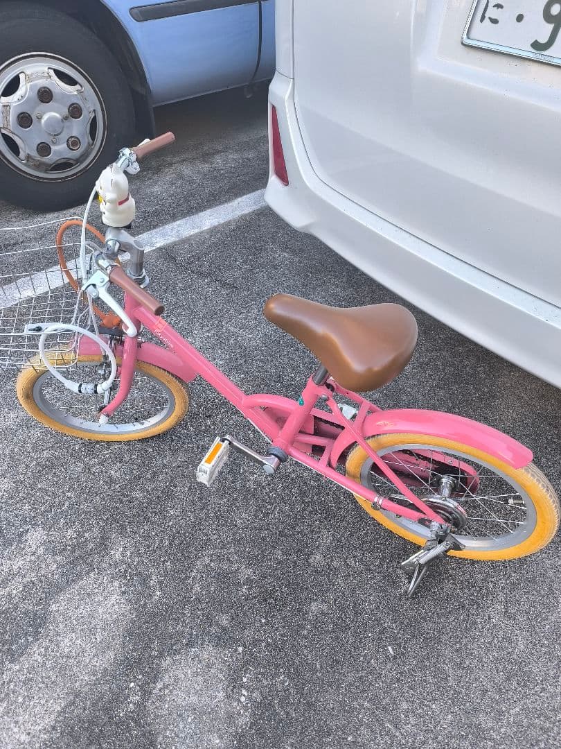 東京バイク　ピンク 幼児用自転車 前バスケット付き