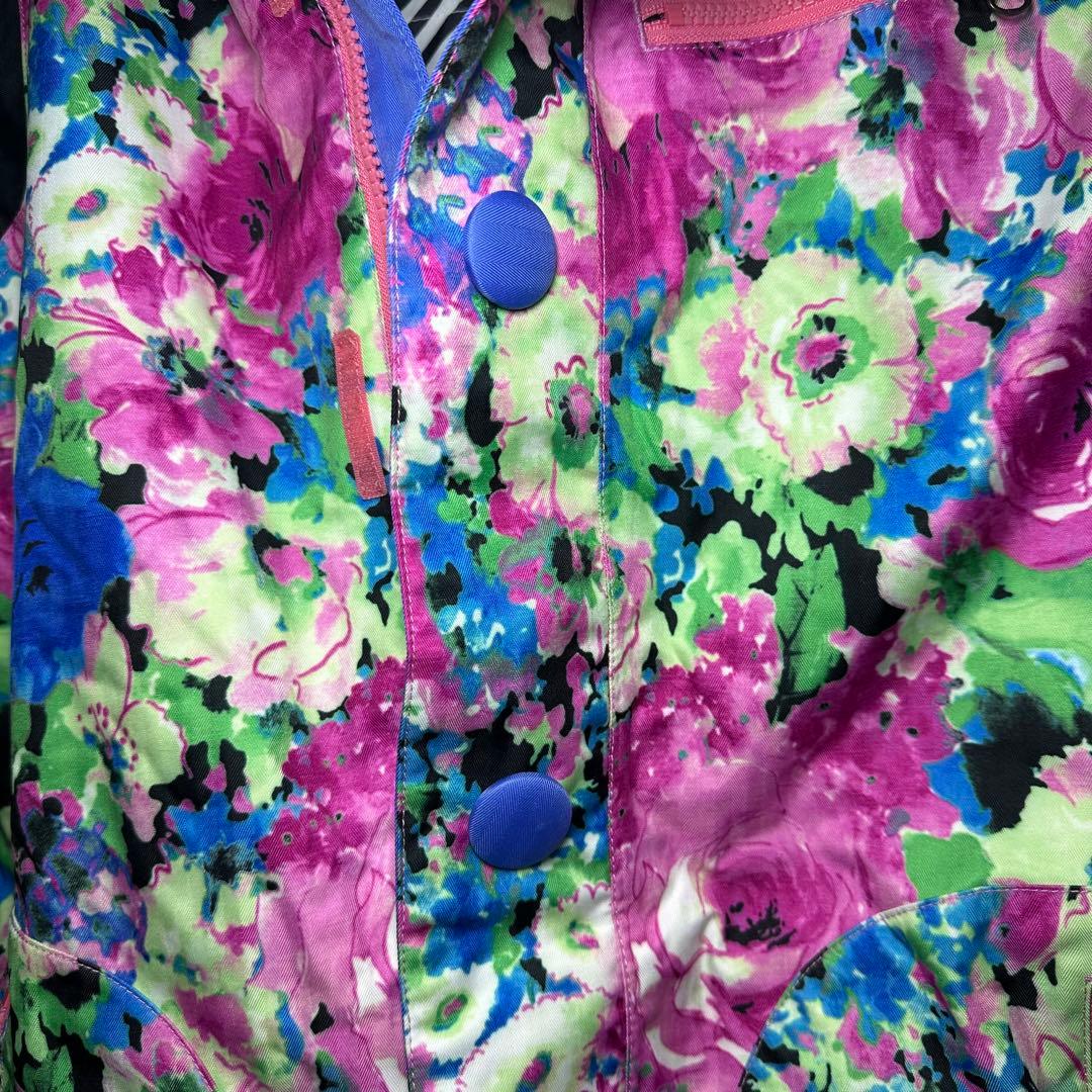 美品☆人気 sista.J スノーボードウェア 上下セット 花柄 総柄 スノボー