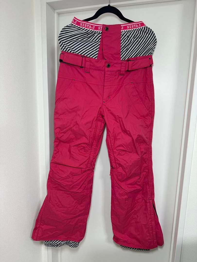 美品☆人気 sista.J スノーボードウェア 上下セット 花柄 総柄 スノボー