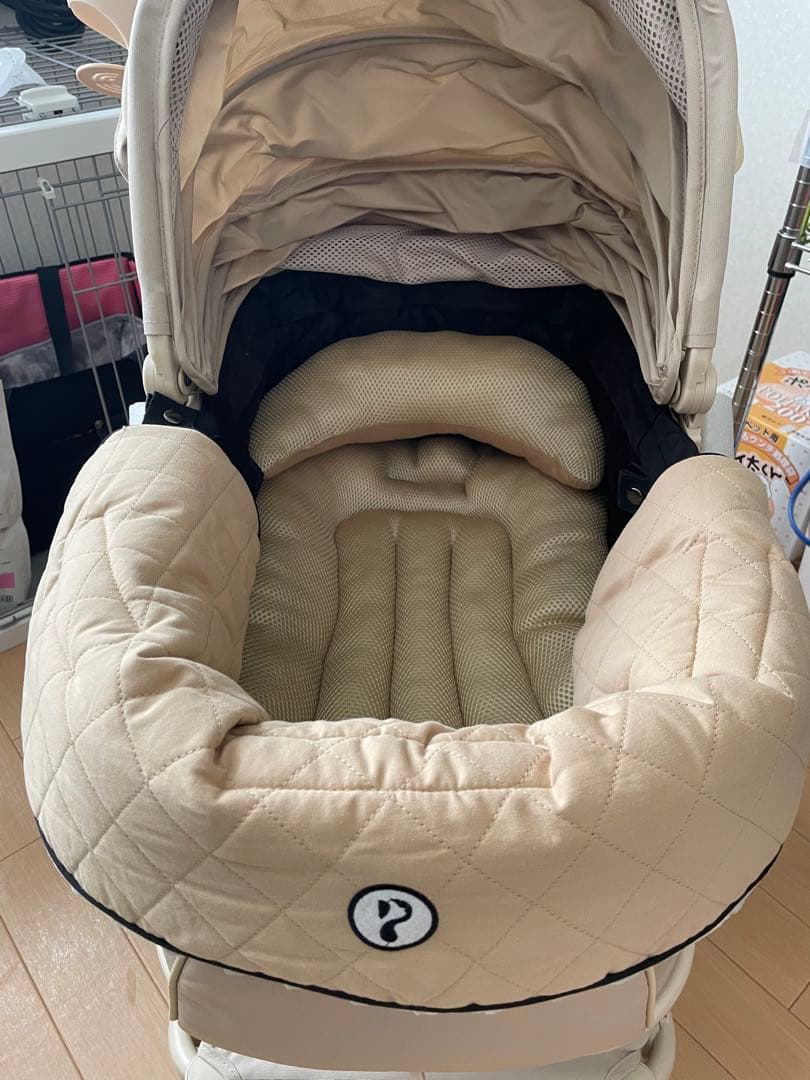 PETTENA MILOU クリームベージュ ペットカート+クッション3点セット