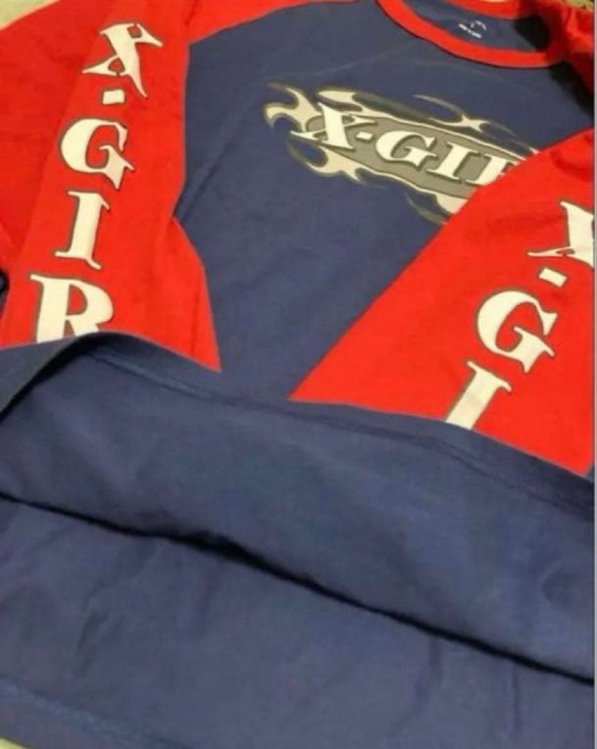 希少❗️【あいみょん着用】モデルX-girl ロンTネイビー長袖リンガーTシャツ