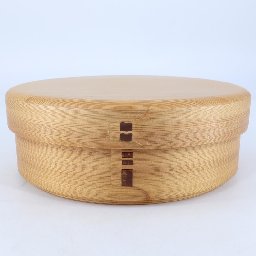 2961★柴田慶信商店　大館　曲げわっぱ うるし塗★菓子器★未使用★