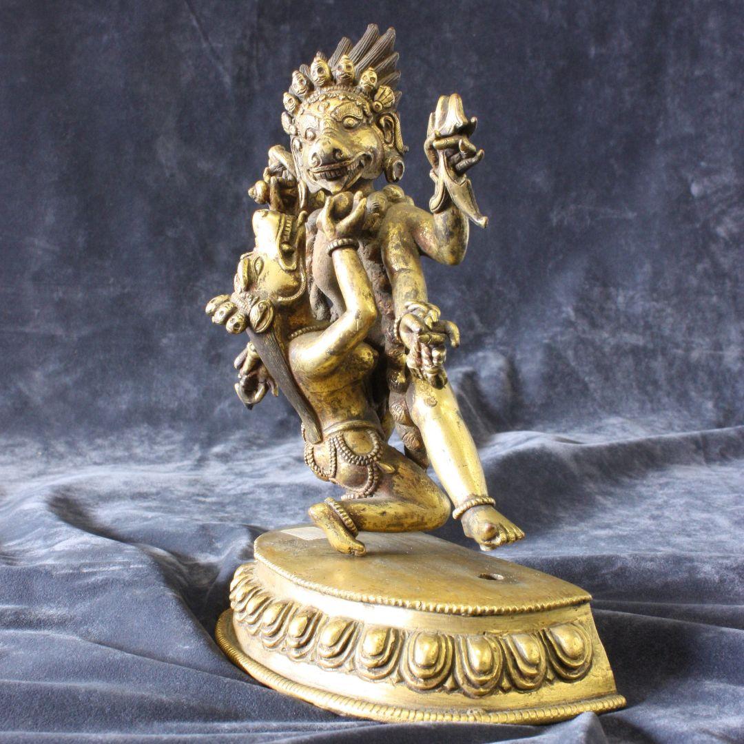 馬頭・牛頭観音像　歓喜天　ハヤグリーヴァ・シャクティ（ヤブユム)