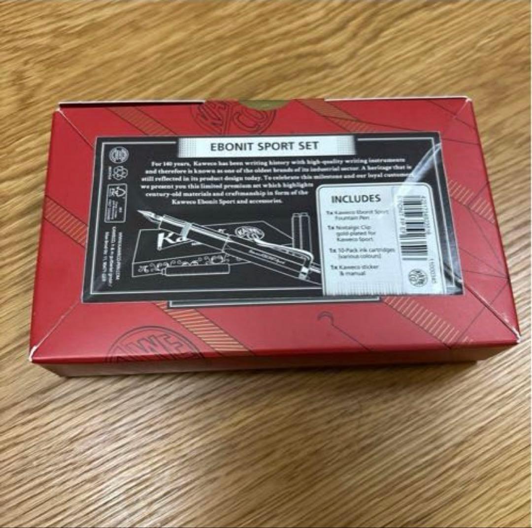 KAWECO カヴェコ 万年筆 エボナイト スポーツ 14K EF 極細 限定